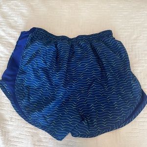 Blue and Green Nike shorts